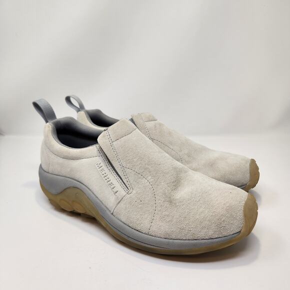 Merrell Jungle Moc Cream Gray Suede Slip On Sneakers Men Size 10 Air Cushion - Picture 1 of 8